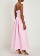 Simkhai Avril Strapless Cotton-blend Maxi Dress Pink