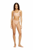 Diesel Thong in metallic-effect stretch cotton - Strings Womens in Pink