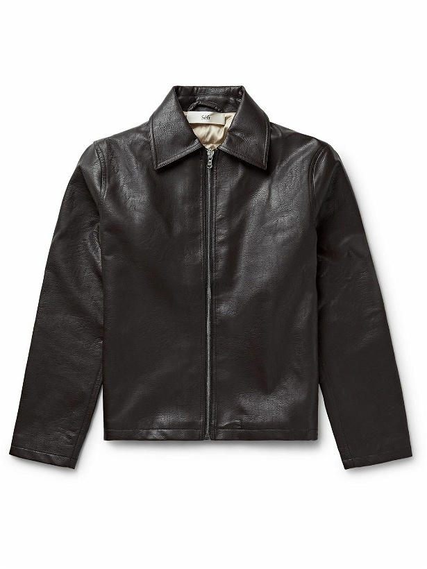 Photo: Séfr - Truth Faux Leather Jacket - Brown