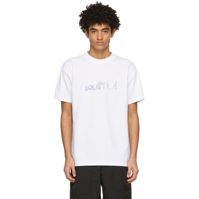 Photo: Soulland White Pencil Logo T-Shirt