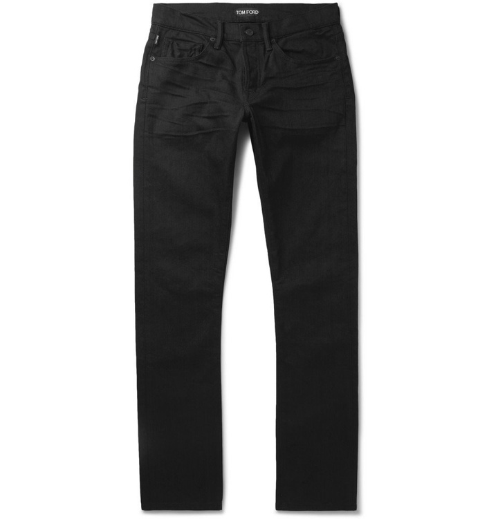 Photo: TOM FORD - Slim-Fit Selvedge Denim Jeans - Men - Black
