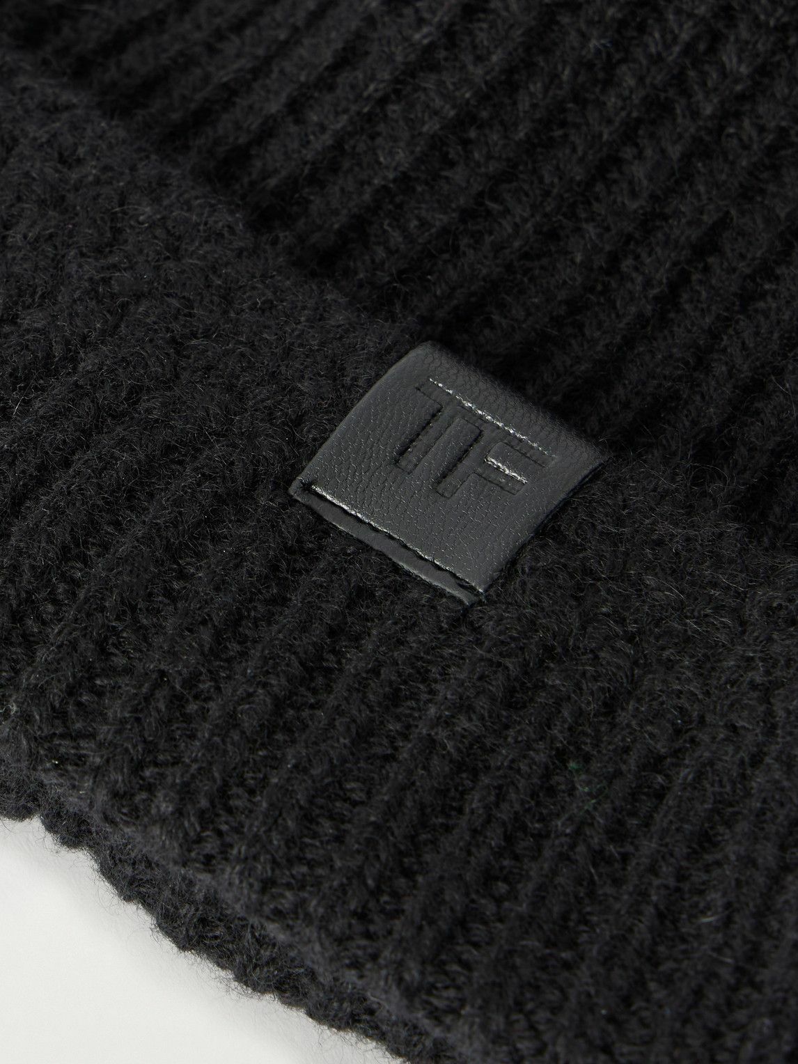 TOM FORD - Ribbed Cashmere Beanie - Black