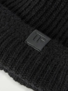 TOM FORD - Ribbed Cashmere Beanie - Black