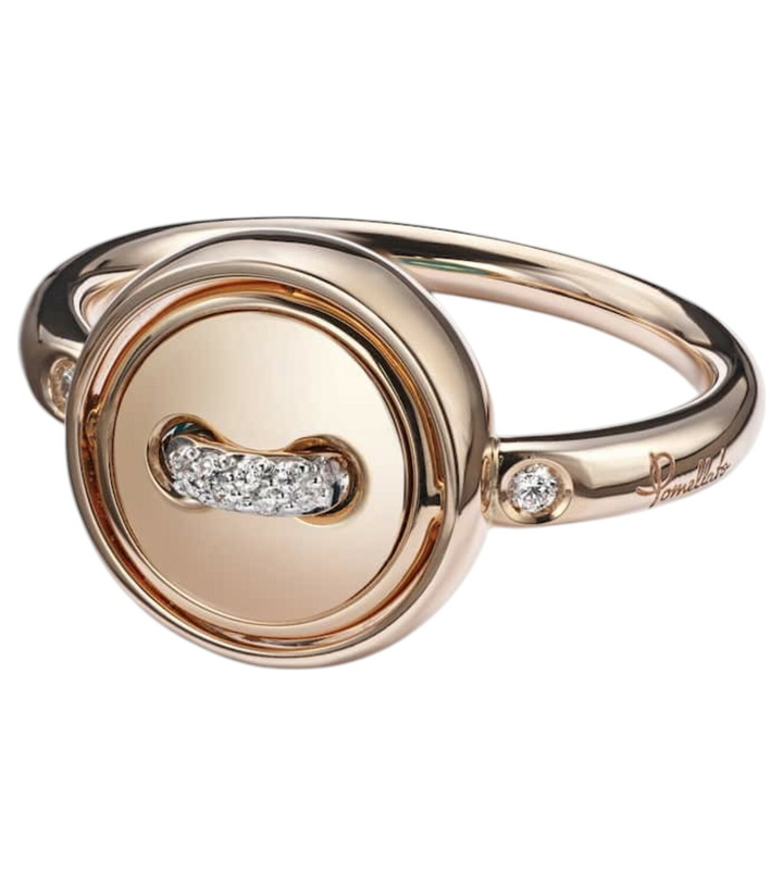 Photo: Pomellato Pom Pom Dot 18k rose gold ring with turquoise and diamonds