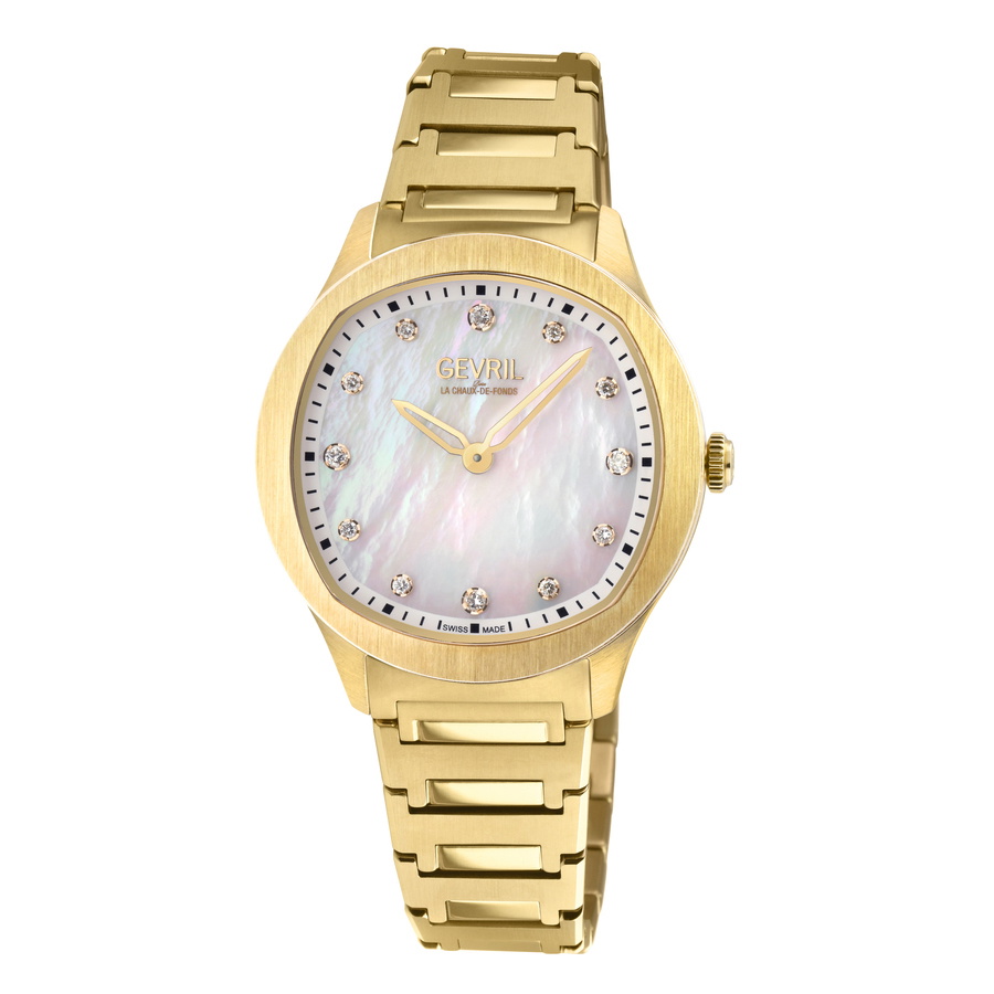 Gevril Morcote Quartz Diamond Ladies Watch 10021B