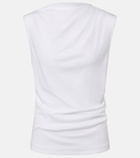 Vince Draped cotton jersey top