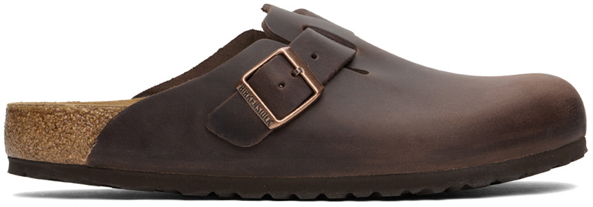 Birkenstock Brown Leather Loafers Birkenstock Loafers woman - Brown | 1029700 | GIGLIO.COM main image 4