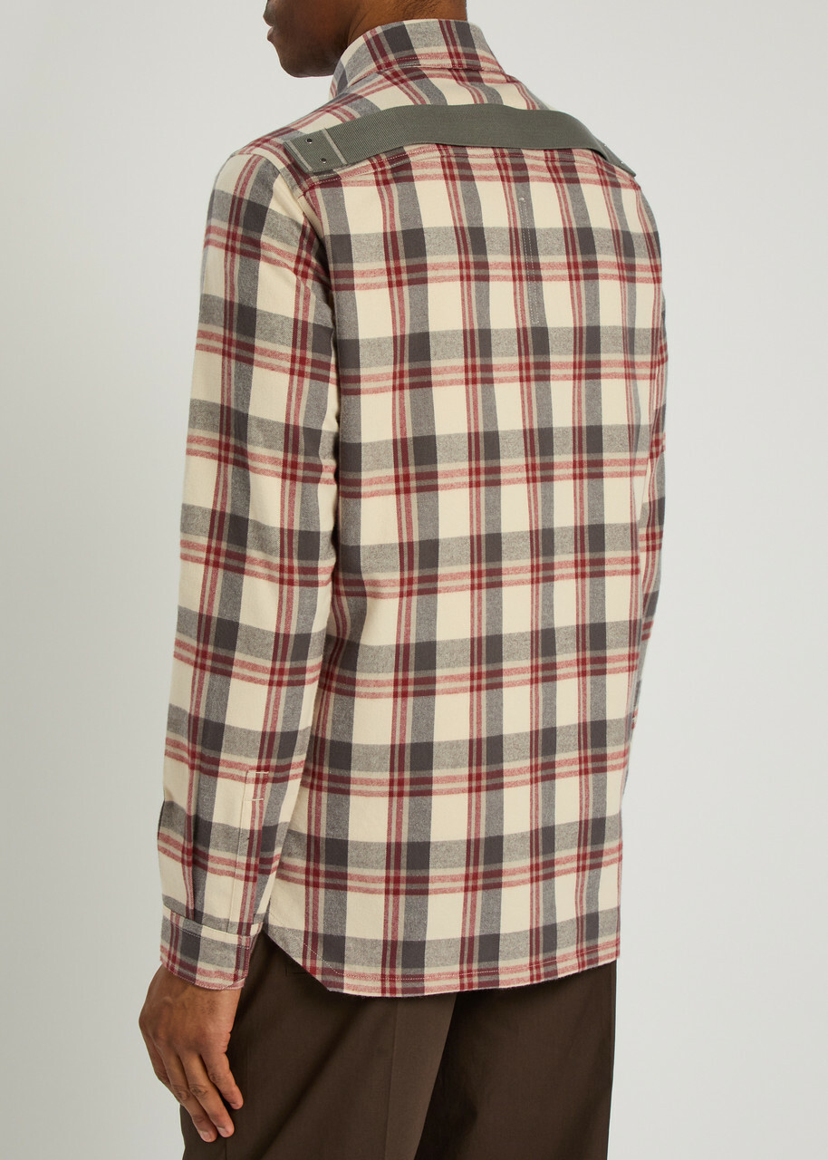 Rick Owens Camicia Plaid Flannel Shirt Multicoloured 1