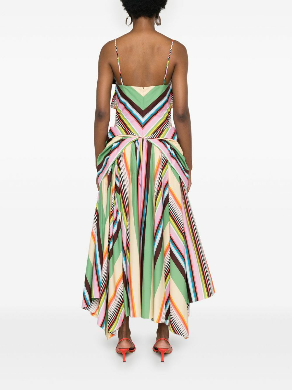 christopher john rogers green dress RELAXED MULTI-STITCH POLO MAXI DRESS – Christopher John Rogers main image 1