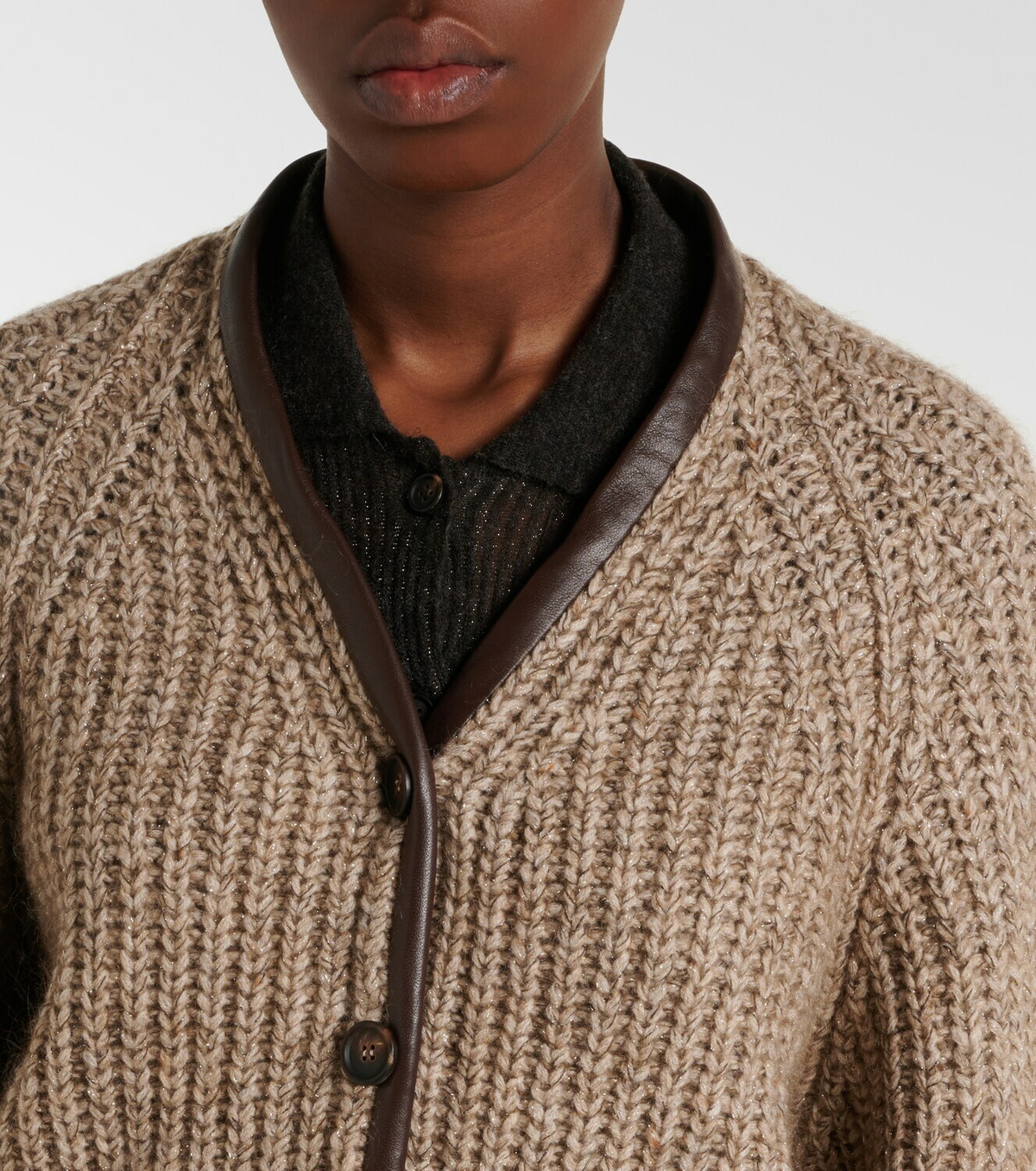 Brunello Cucinelli Cashmere, mohair, and wool-blend jacket