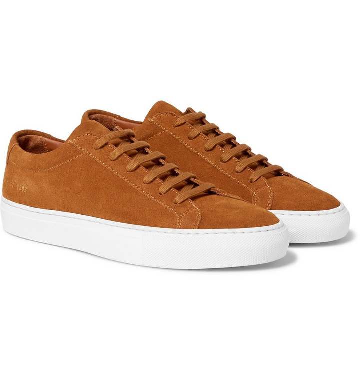 Photo: Common Projects - Achilles Low Suede Sneakers - Men - Tan