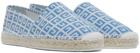 Givenchy White & Blue 4G Espadrilles