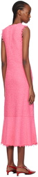 Jil Sander Pink Sleeveless Midi Dress