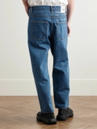 WTAPS - Barrel-Leg Embroidered Jeans - Blue