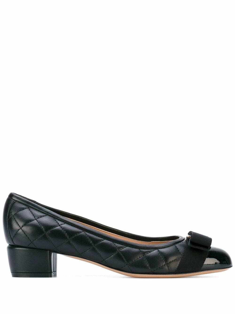 Ferragamo Vara leather pumps