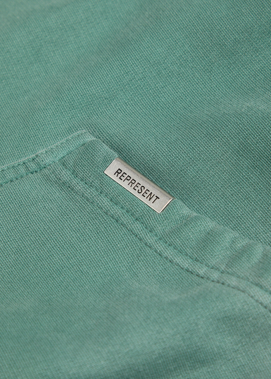 Represent Owners' Club Hooded Cotton Sweatshirt Green