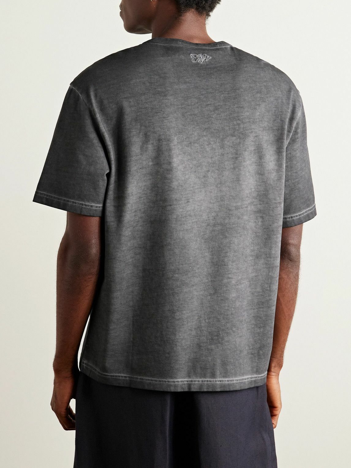 Séfr - Mauro Organic Cotton-Jersey T-Shirt - Gray