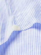 Loro Piana - André Striped Linen Shirt - Blue