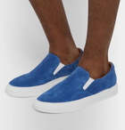 Mr P. - Larry Suede Slip-On Sneakers - Blue