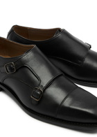 Oliver Sweeney Coombe Leather Monk Strap Shoes Black