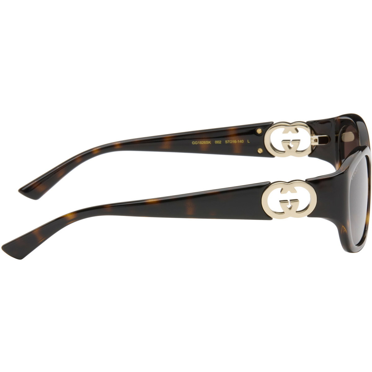 Gucci Brown Hailey Round Sunglasses