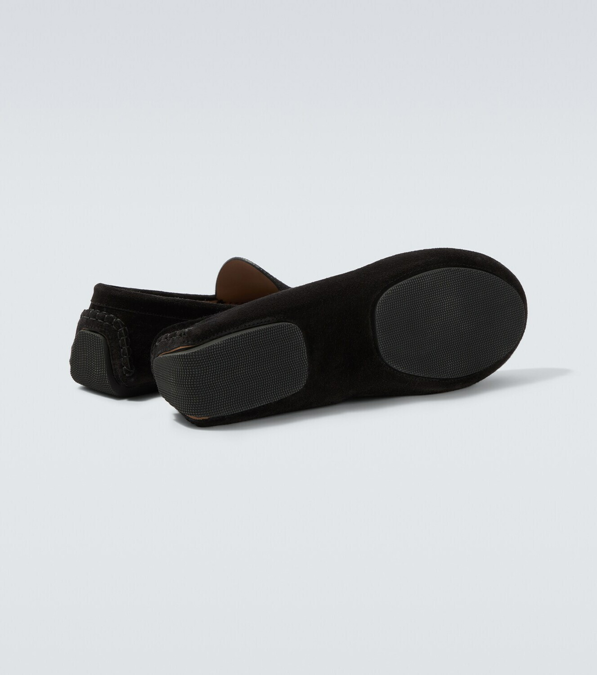 The Row New Lucca suede slip-on shoes