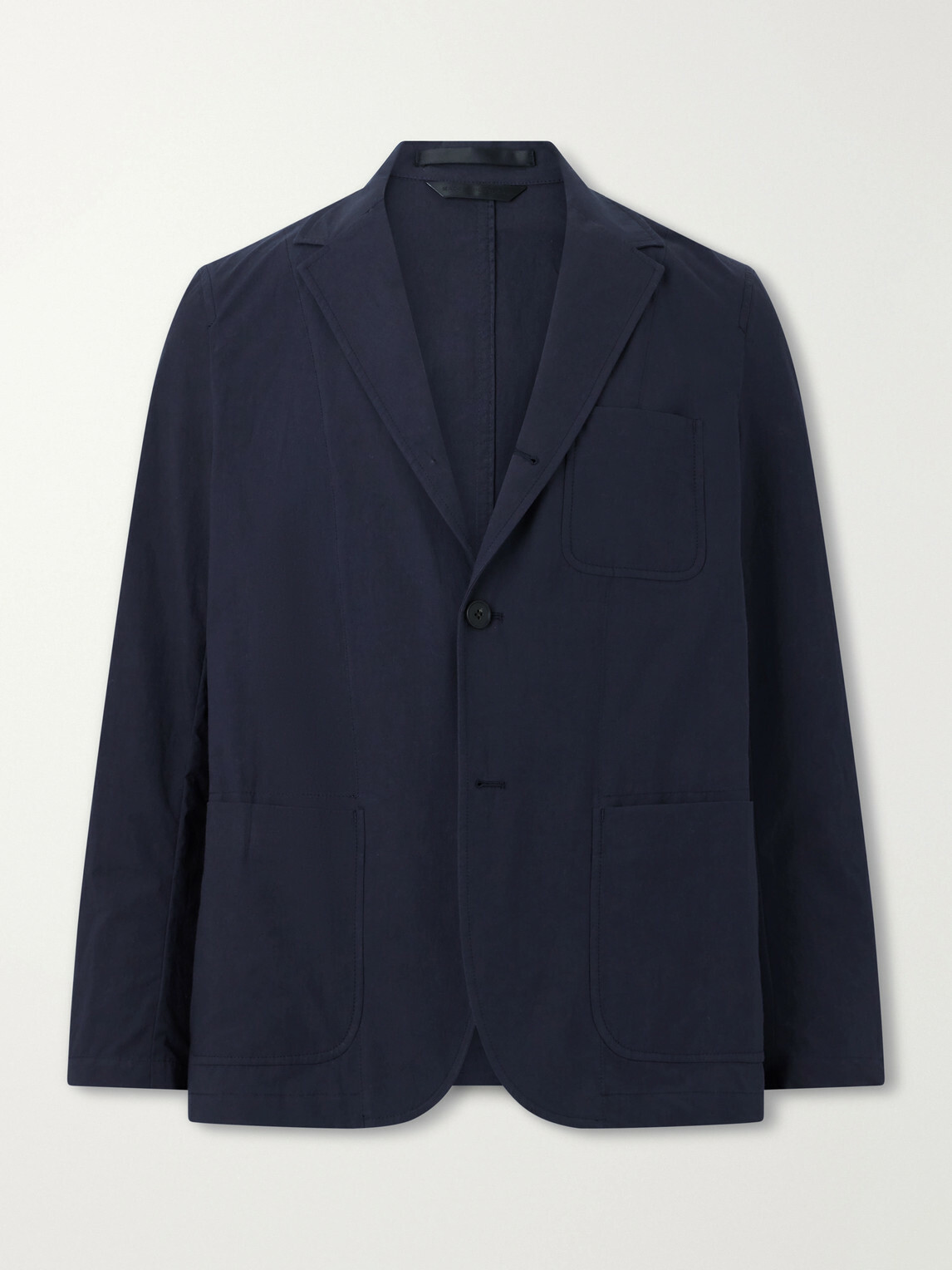 Sunspel - Cotton-Poplin Suit Jacket - Blue