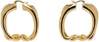 JACQUEMUS Gold 'Les Petites Creoles Nodi' Earrings