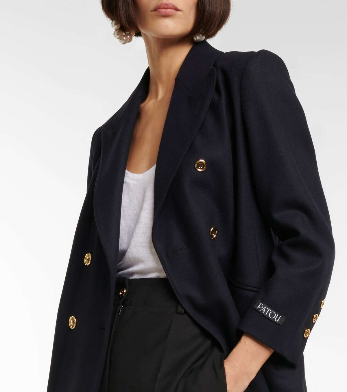 ジャケット PATOU Wool and cashmere flannel blazer Patou Wool and cashmere flannel blazer Patou