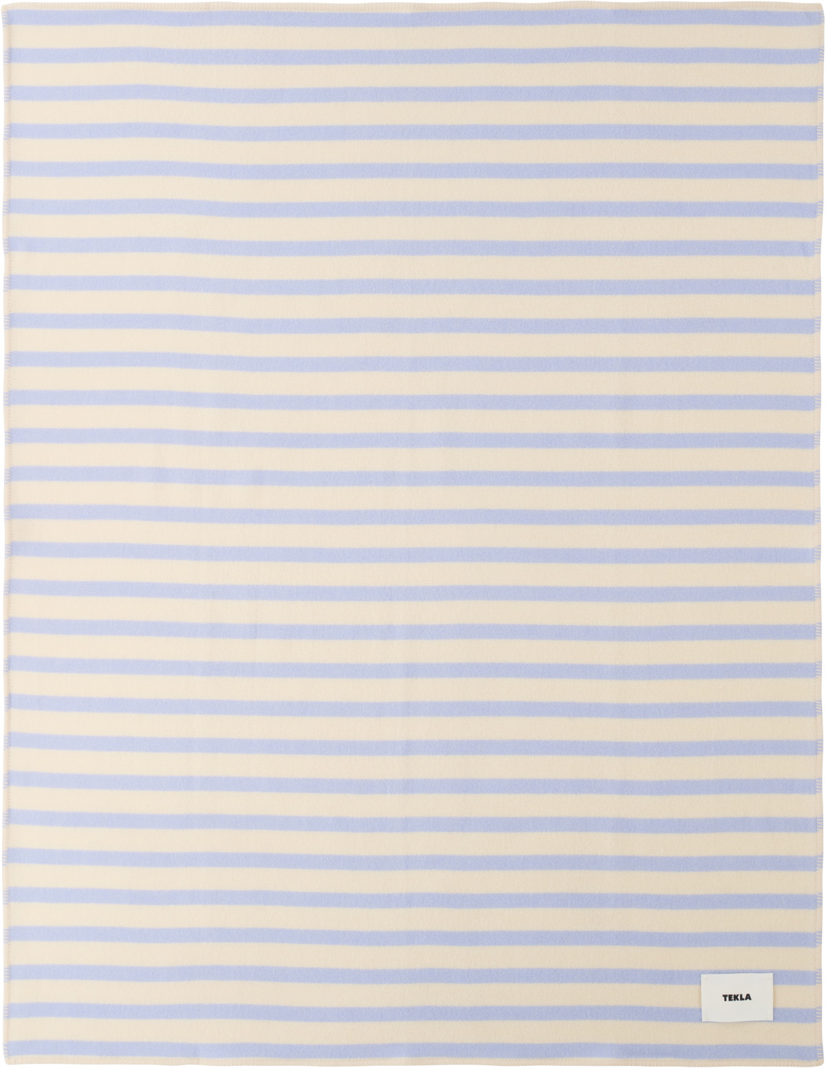 Tekla Beige & Blue Lambswool Blanket