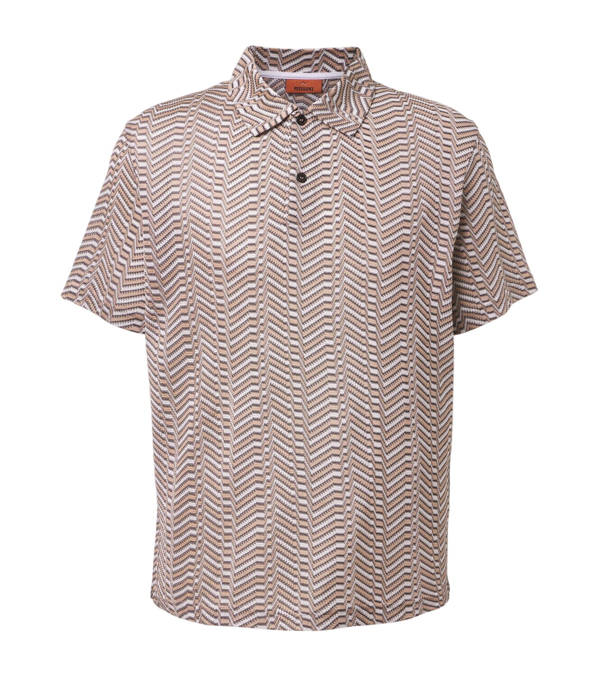 MISSONI - Zig-zag Viscose Short Sleeve Shirt Missoni