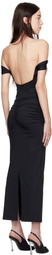 MISBHV Black Wrapped Maxi Dress