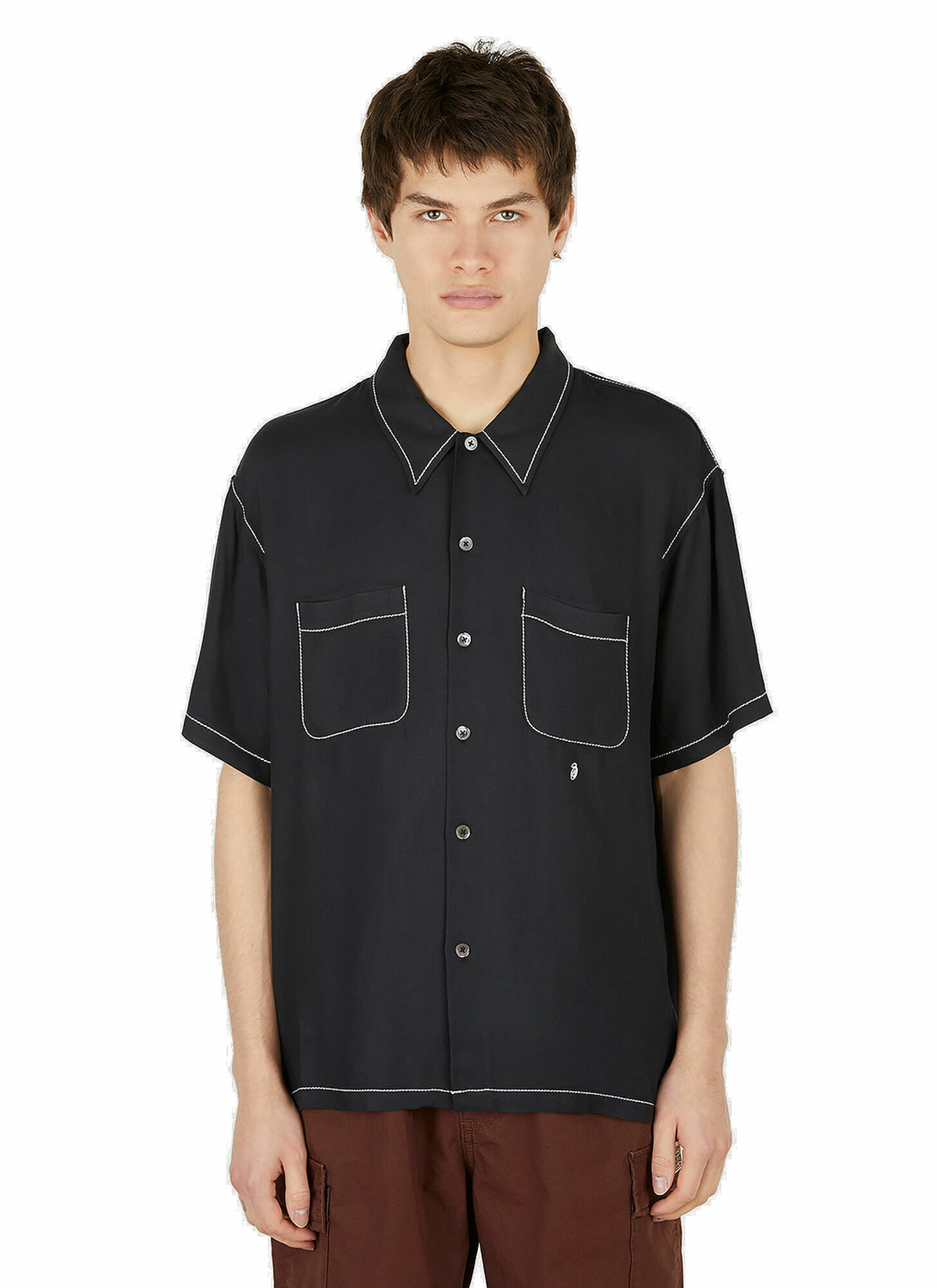 ★2023SS新作★STUSSY★CONTRAST PICK STITCHED SHIRT Contrast Pick Stitched Shirt – Premier