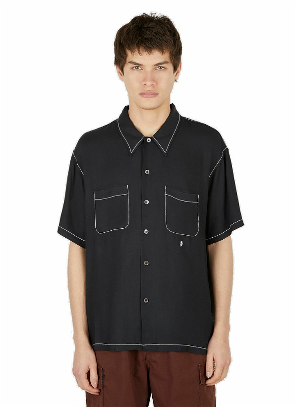 Photo: Stüssy - Contrast Pick Stitched Shirt in Black