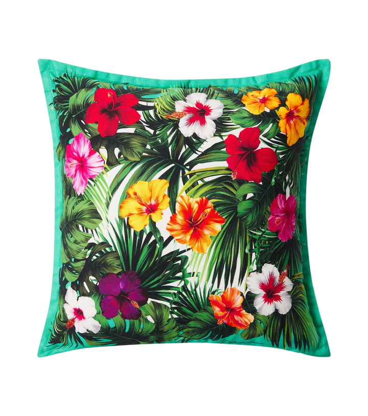 Photo: Dolce&Gabbana Casa Floral cotton canvas cushion