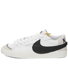 Nike Men's Blazer Low '77 Jumbo Sneakers in White/Black/Volt/Orange