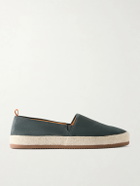 Mulo - Suede Espadrilles - Blue