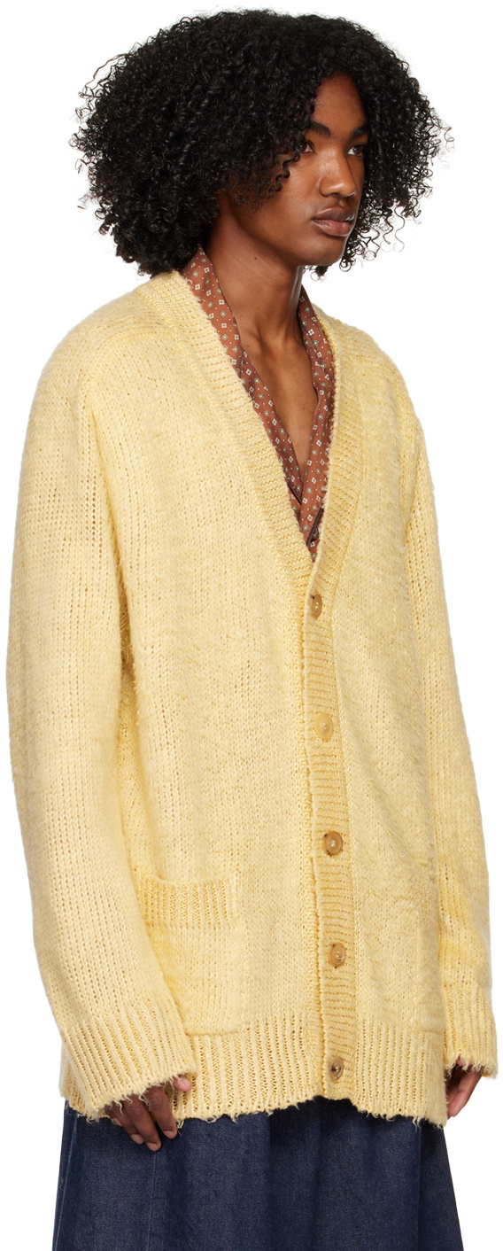 Maison Margiela BRUSCHED LINEN CARDIGAN