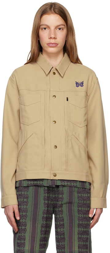 Photo: NEEDLES Beige Penny Denim Jacket
