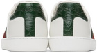 Gucci White & Green Ace Sneakers