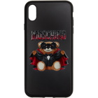 Moschino Black Bat Teddy Bear iPhone X Case