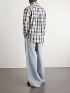 Balenciaga - Regular Fit Checked Cotton Shirt - Black