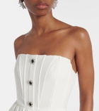 Self-Portrait Strapless crêpe jumpsuit