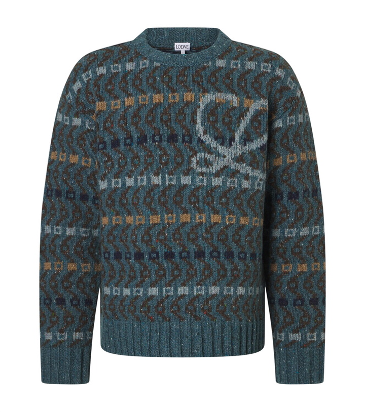 Photo: Loewe Logo intarsia wool-blend sweater