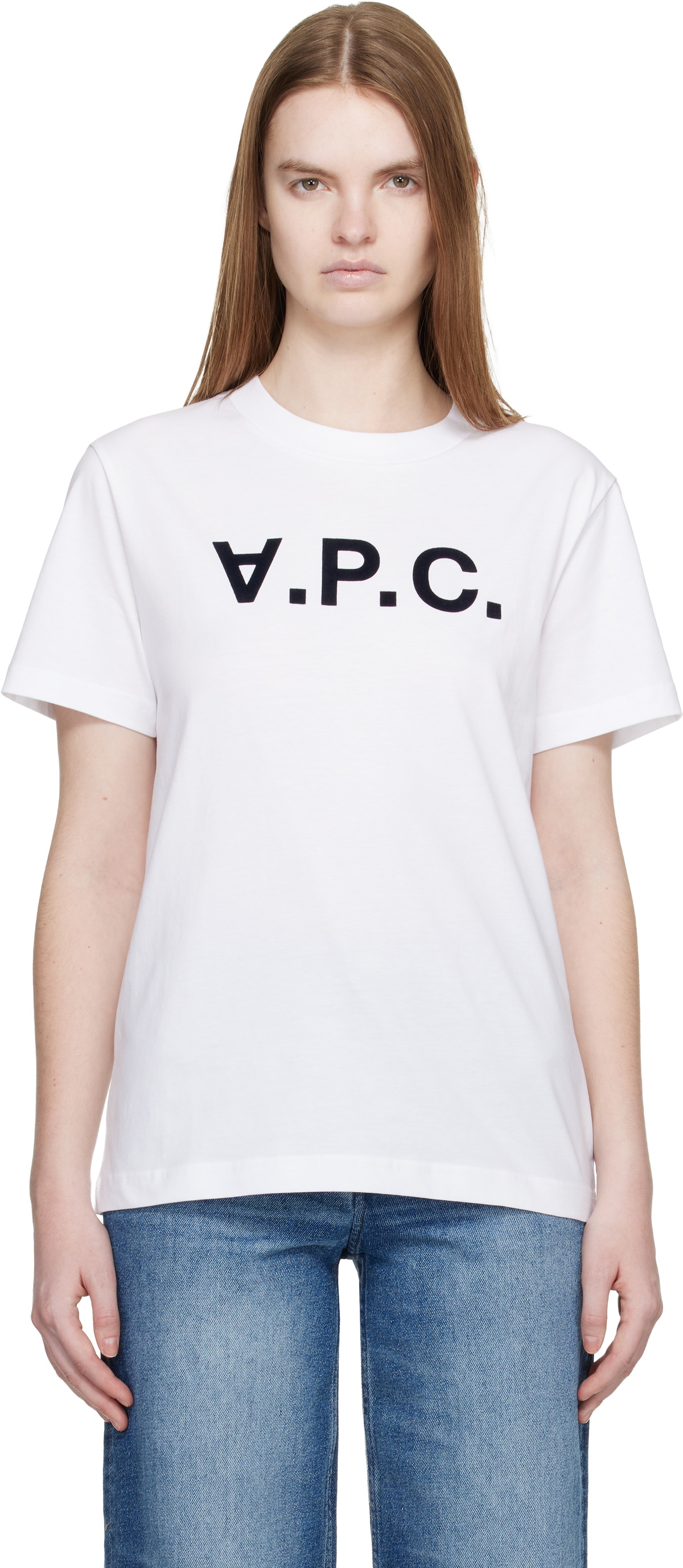 A.P.C. White Standard Grand 'VPC' T-shirt