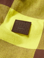 Acne Studios - Logo-Appliquéd Padded Checked Cotton Shirt - Yellow