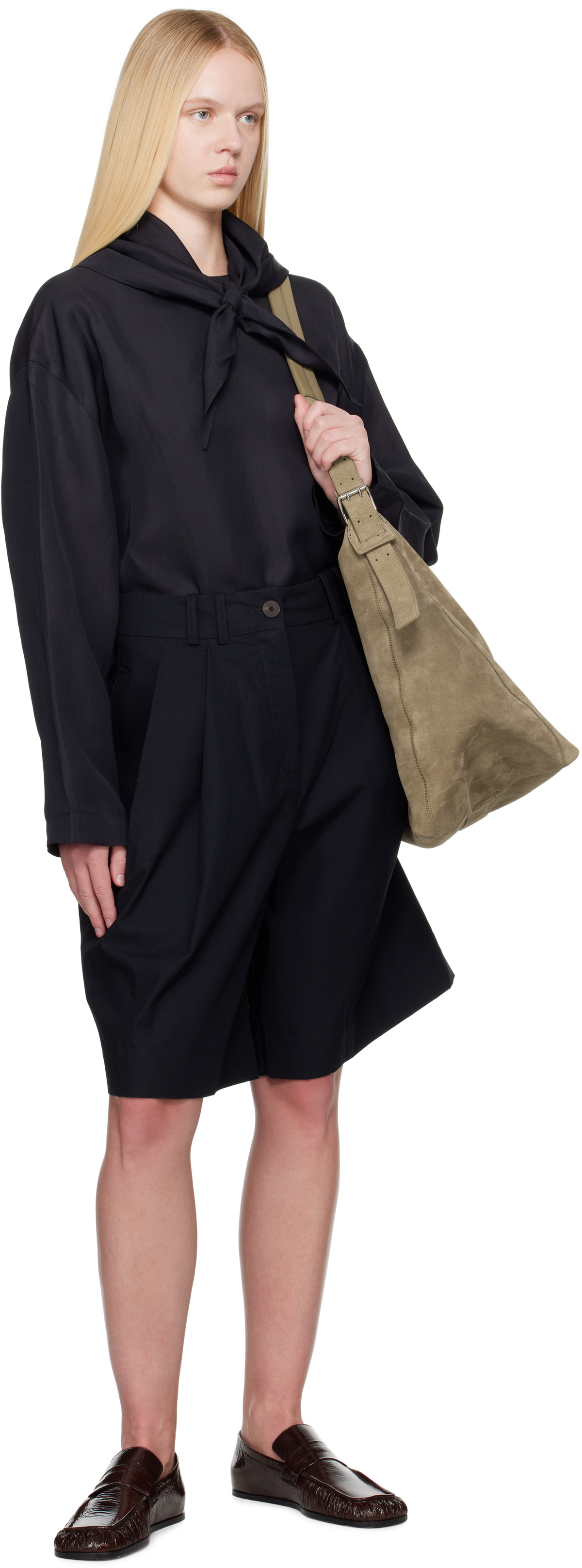 Studio Nicholson Navy Cito Shorts