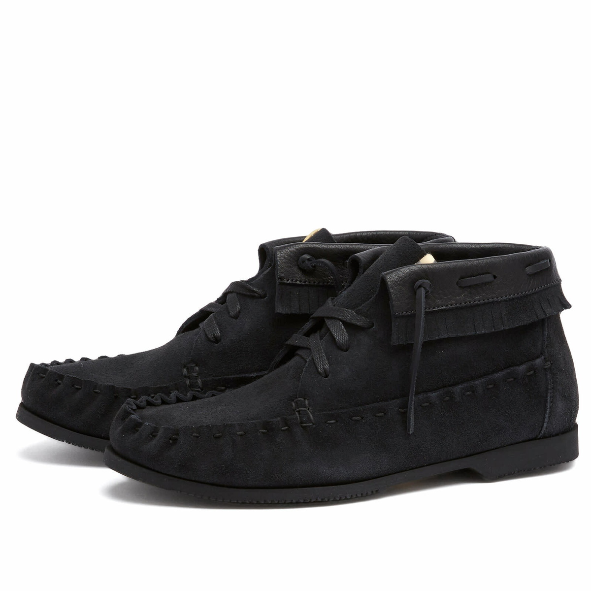Visvim Men's Nakoda Folk Boots in Black Visvim