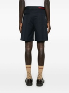 Gucci Blue Cotton Wide-Leg Shorts