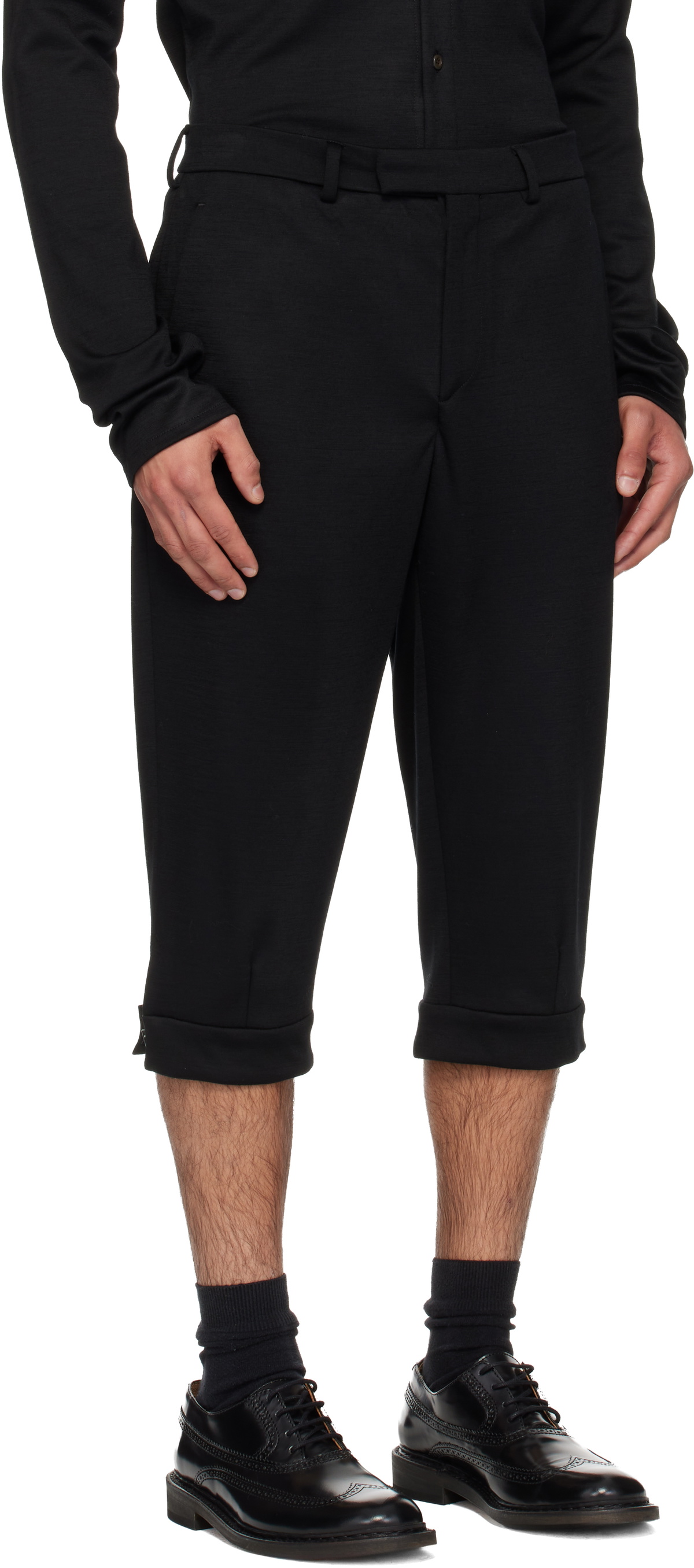 Rier Black Knickerbocker Shorts